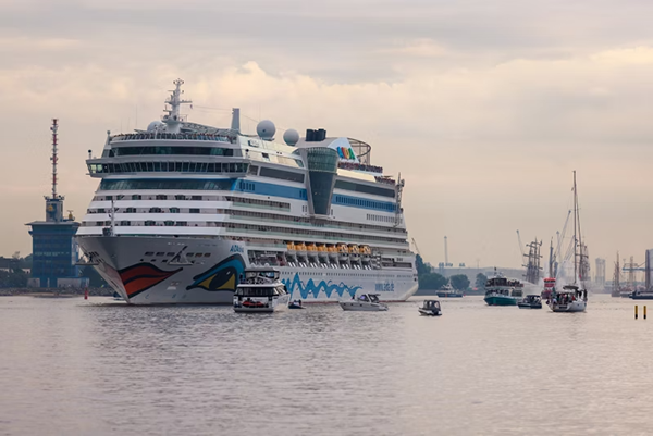 foto van AIDA cruises met pauzering van de cruise activiteiten in november 2020